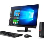 01-thinkcentre-tiny-m910-m710-with-20p27h-20monitor-hero-shot-front-facing-left-win-10-screen-fill